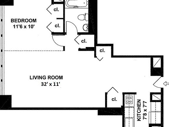 2nd image of 301 E 45th St APT 20F