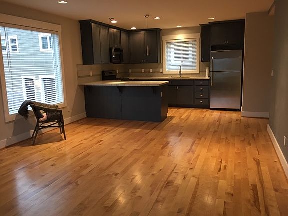 Living room with beautiful hardwoods