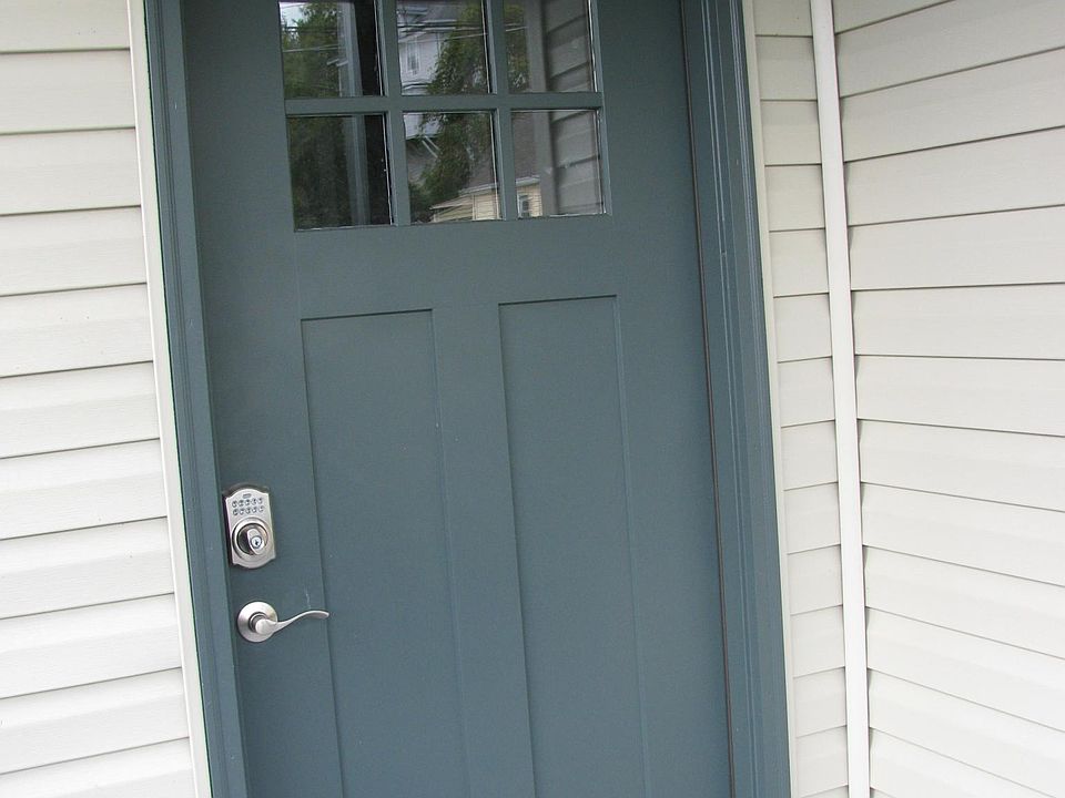 Front door with key pad