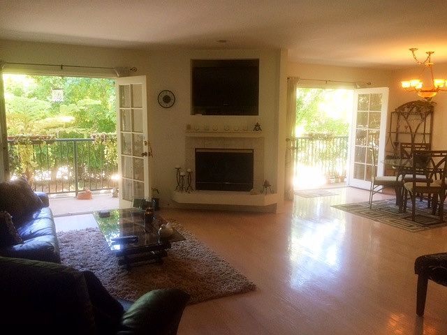 Living room with balcony