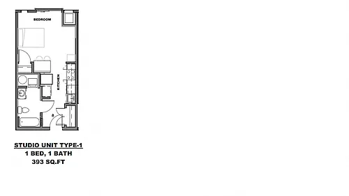 Floor plan Studio Type 1