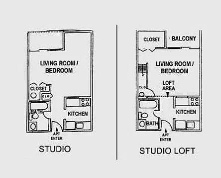 Floor plan Studio