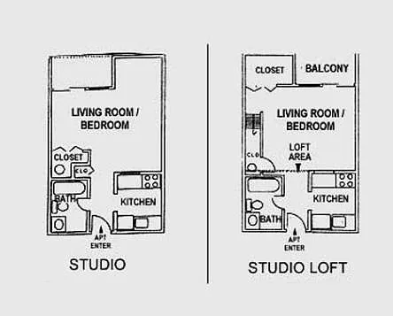 Floor plan Studio