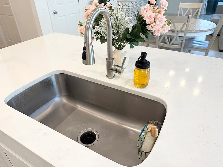 Large Kitchen Sink w/ touches faucet