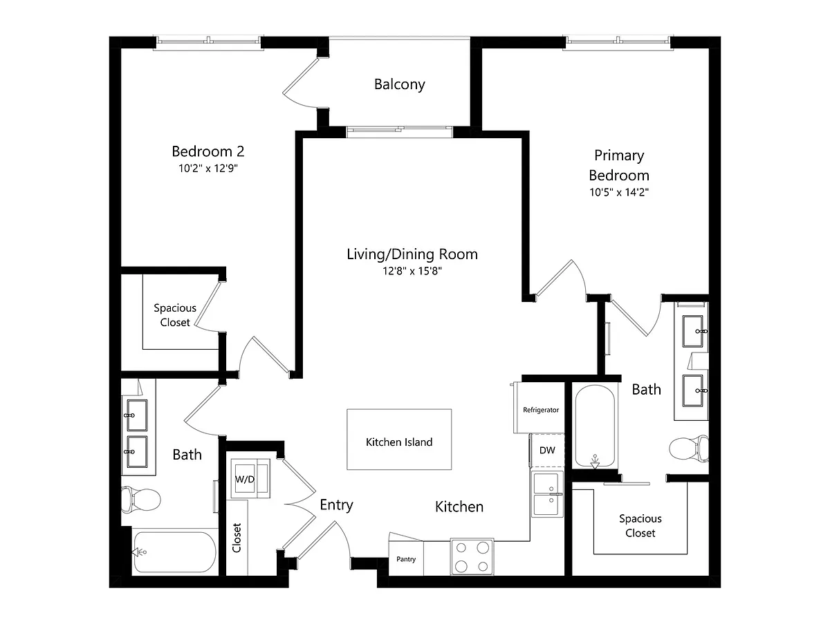 Floor plan 2B-2