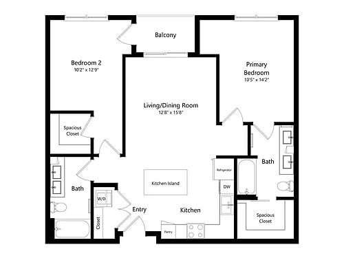 Floor plan 2B-2