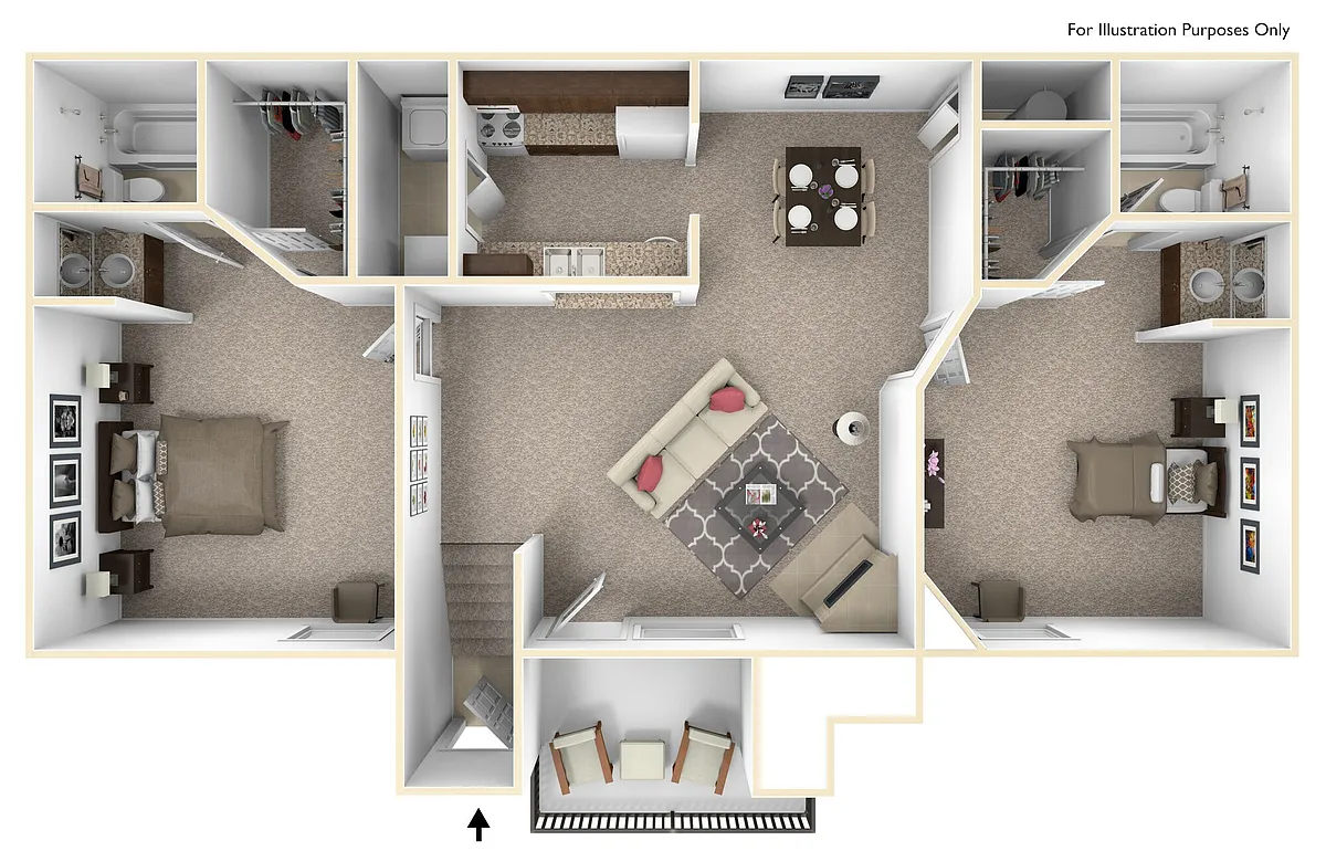 Floor plan 2X2UM