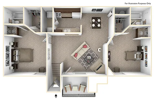 Floor plan 2X2US