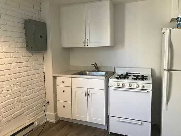 Kitchen with gas stove