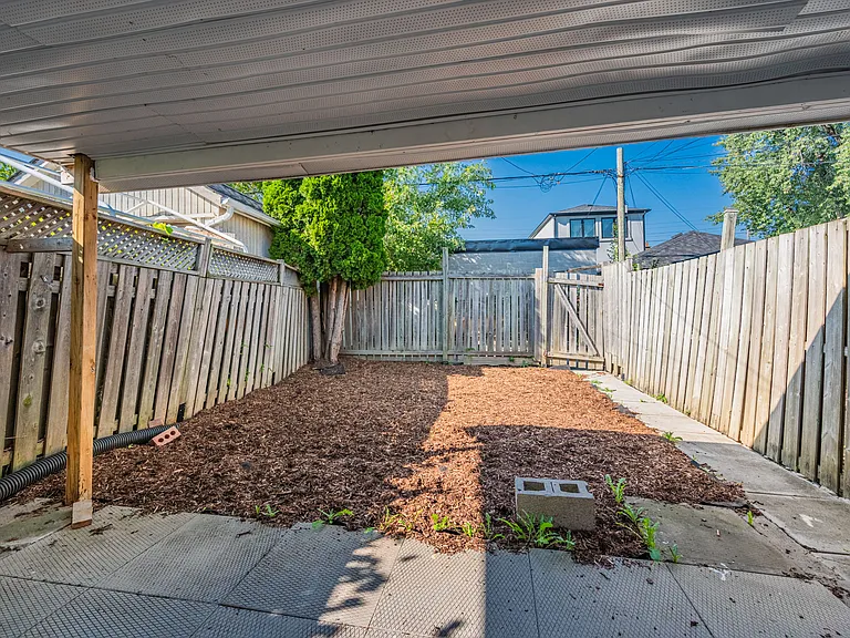 Back yard (walk out from bedroom)