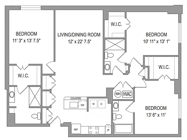 Floor plan 3X3