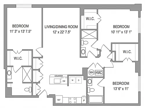 Floor plan 3X3