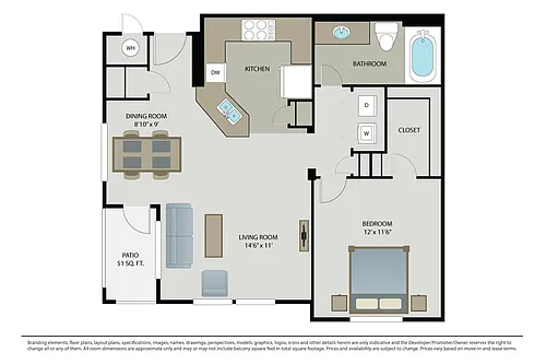 Floor plan Plan 1A