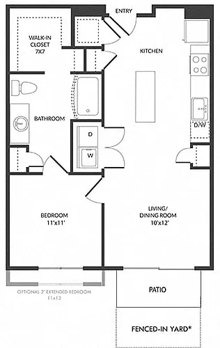Floor plan Amistad with Fenced-in Yard