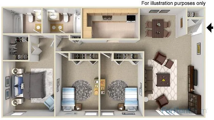 Floor plan 3 Bedroom