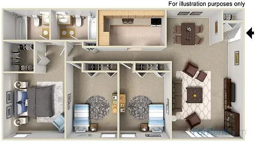 Floor plan 3 Bedroom