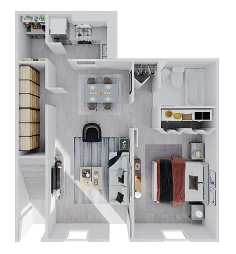 Floor plan The Village Flat