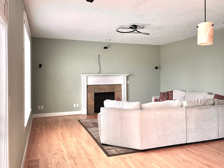 Great room adjacent to kitchen