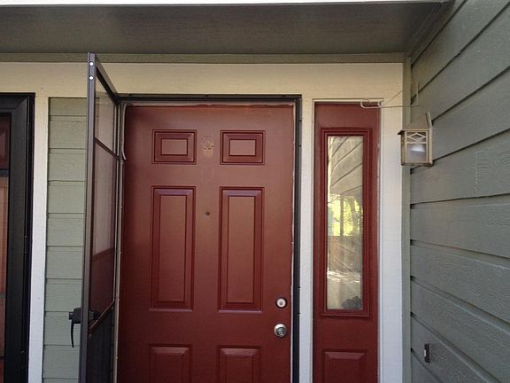 Front Door with screen door open.