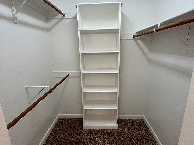 Large walk-in closet.