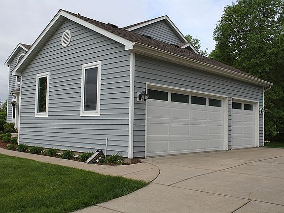 Frosted glass garage doors
