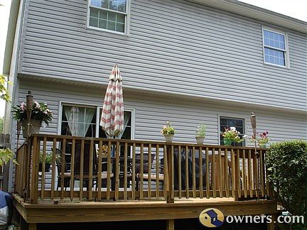 Back of house/deck/pool area