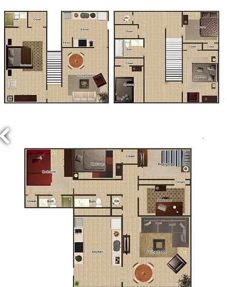 Top floorplan - Two Story Home
Bottom floorplan - Ranch Style Home