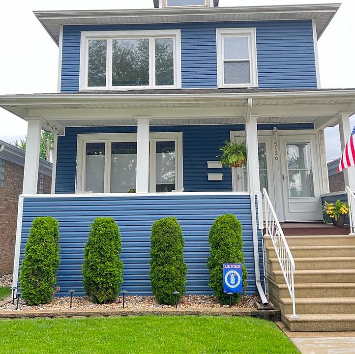 Front of the home. Second floor is the rental.