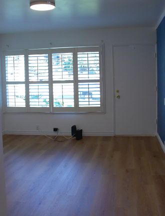 Entrance and living room