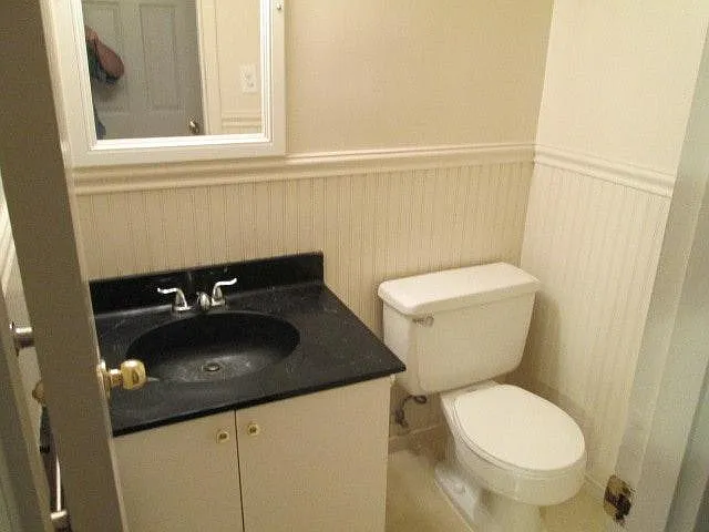 first floor powder room