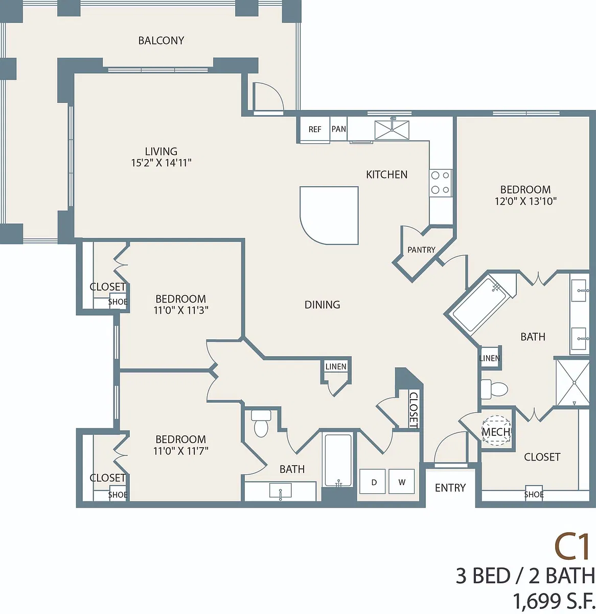 Floor plan C1