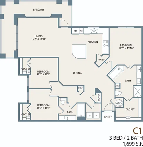Floor plan C1