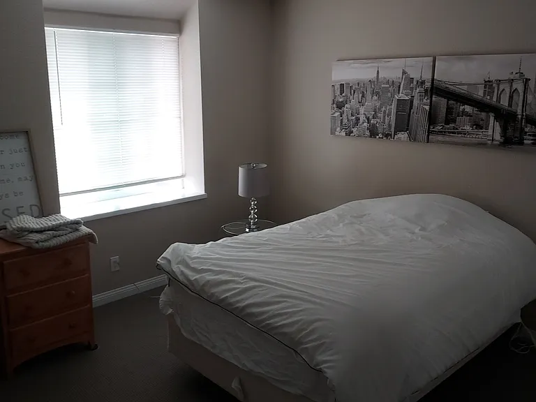 Guest Bedroom the distinguishing difference one window. NOTE NEW Blinds two months ago. This room a little bigger then south bedroom with two window