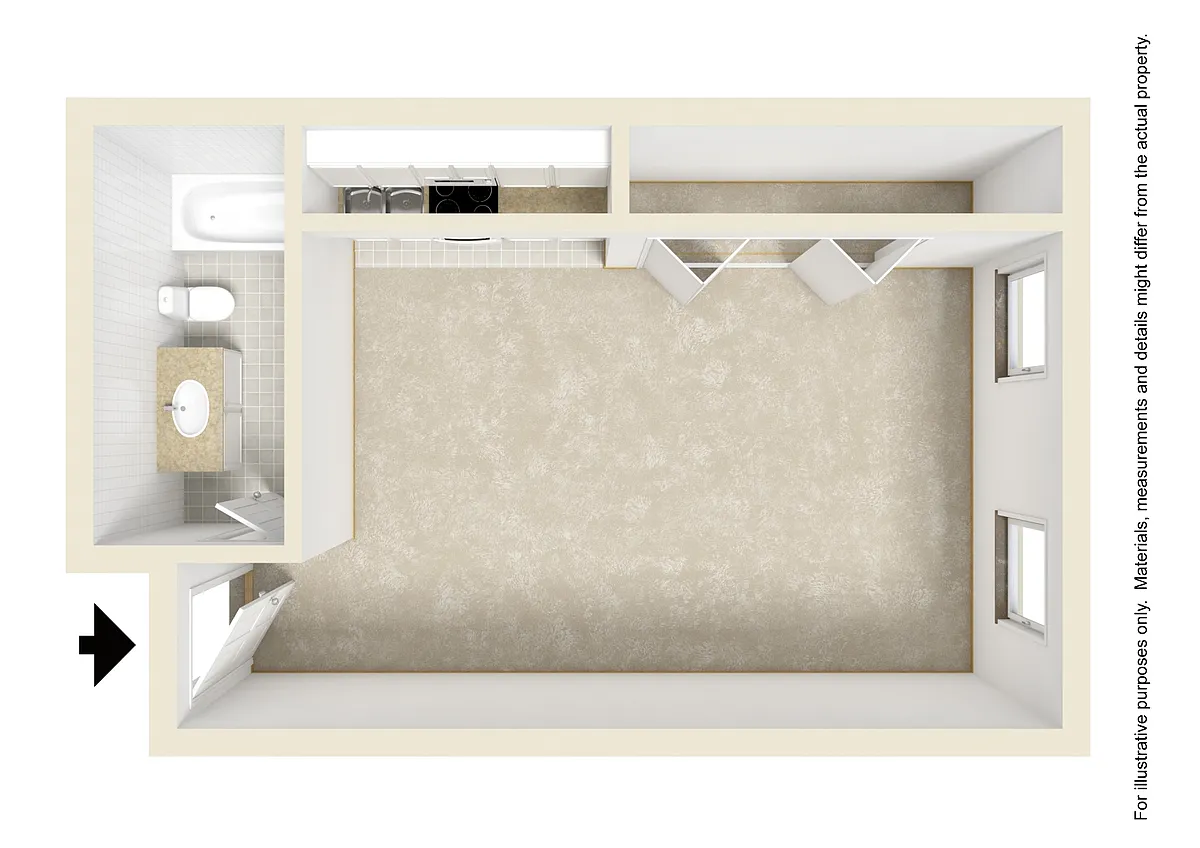 Floor plan Studio