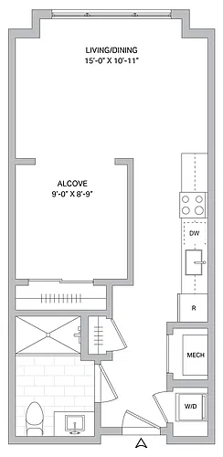 Floor plan Studio-S-01A.2