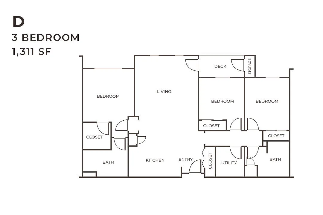 Floor plan 3X2 D