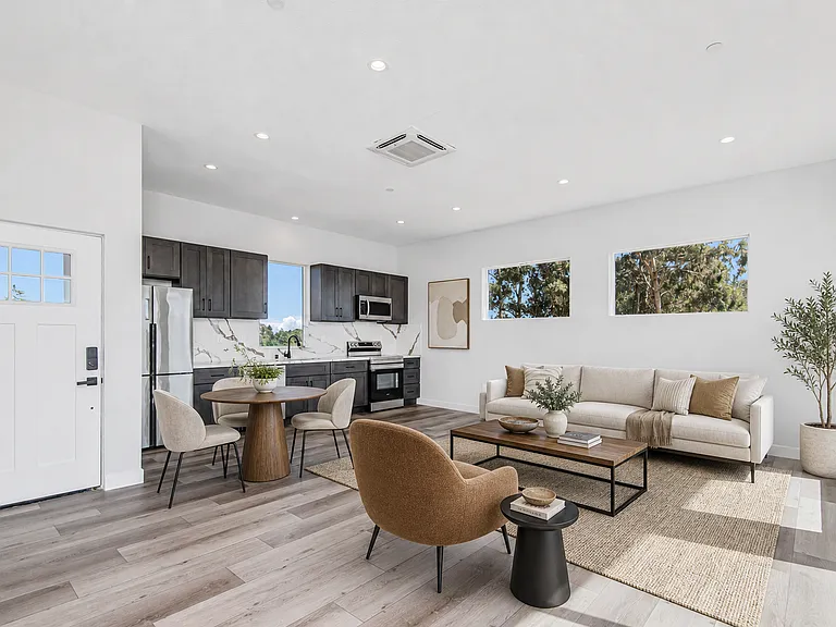 Open floor layout with 10 feet high ceiling