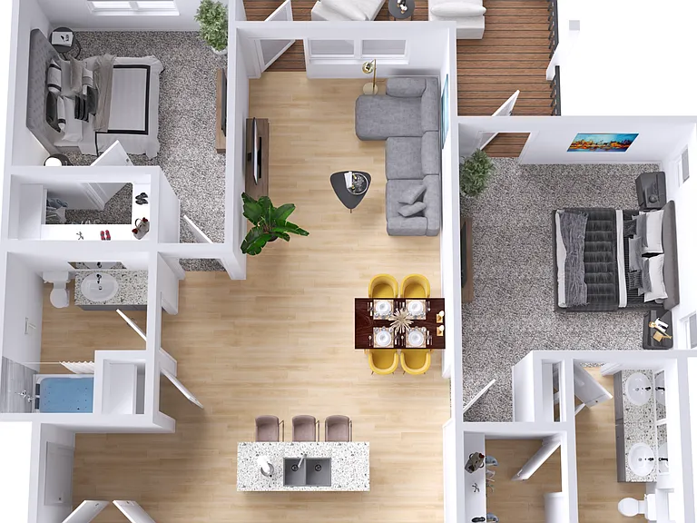 Two Bedroom Apartments at Legacy at Veramendi