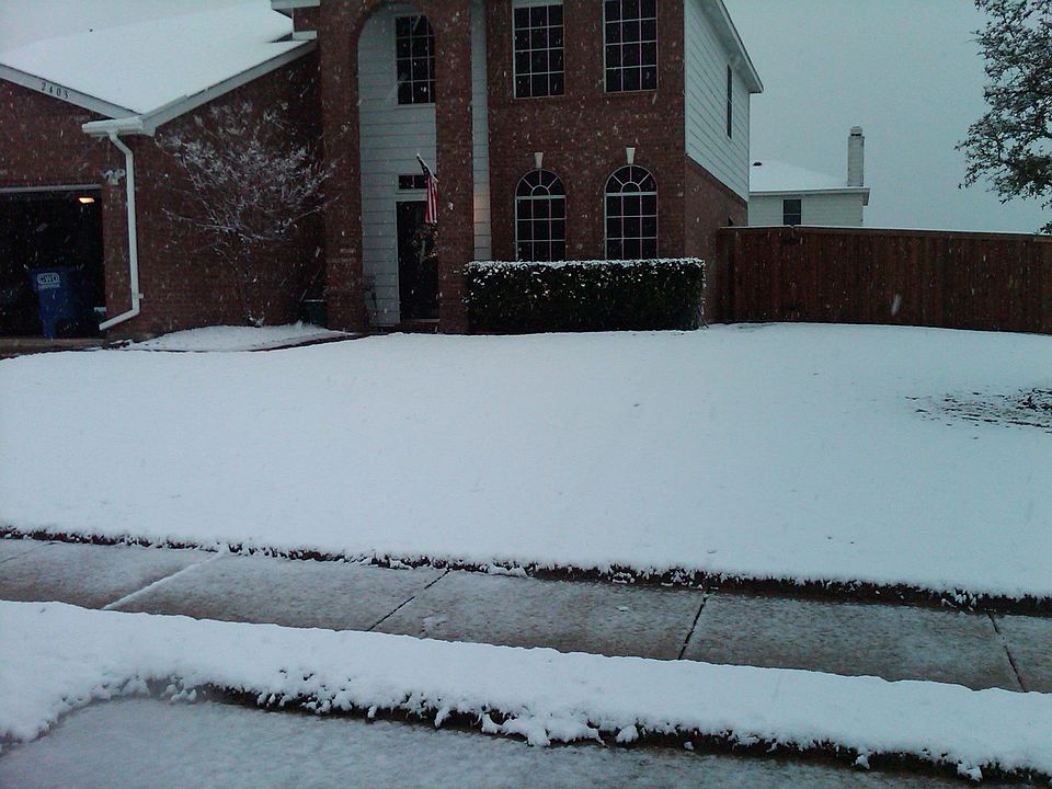 Front Yard after snowfall