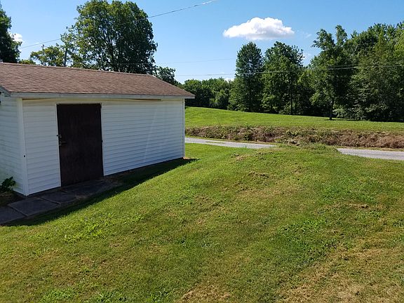 Woodland behind house 