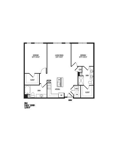 Floor plan 2B