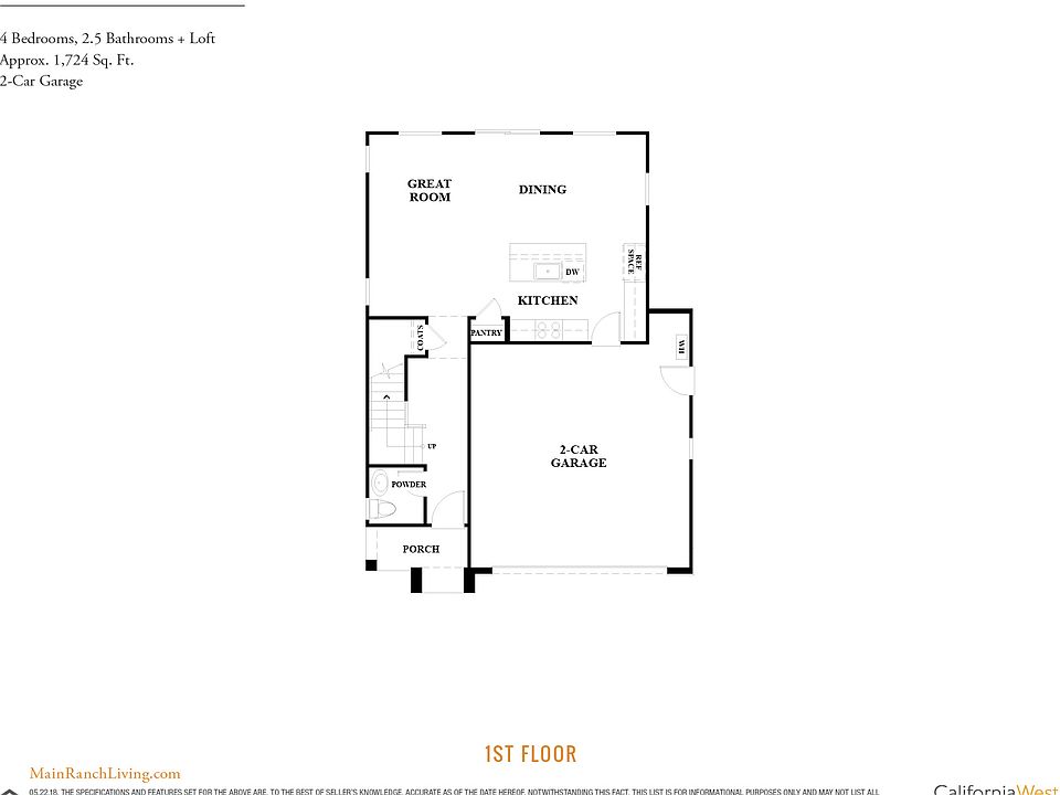 Main Ranch Plan 3, First Floor