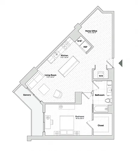 Floor plan A3 Plus Den