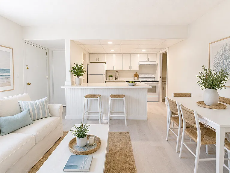 One Bedroom with open-plan kitchen.