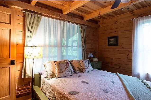 Guest Bedroom with adjacent semi-private full bath.