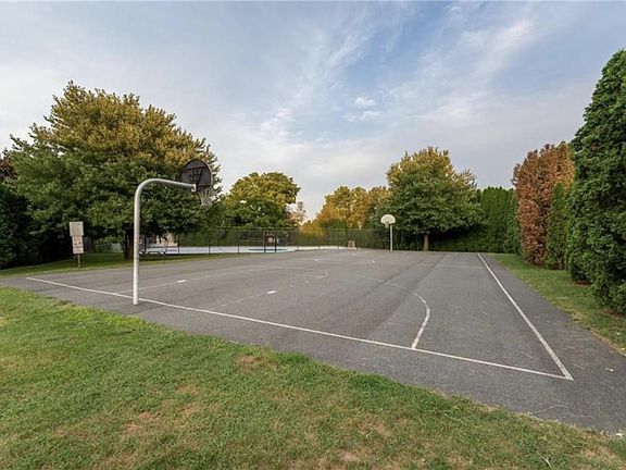 Basketball court next to the house