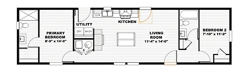Floor plan 2 Bedroom Premium