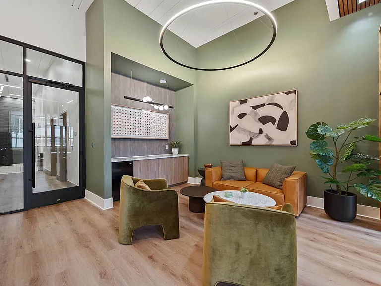Modern comfort meets bold design in our vibrant clubroom