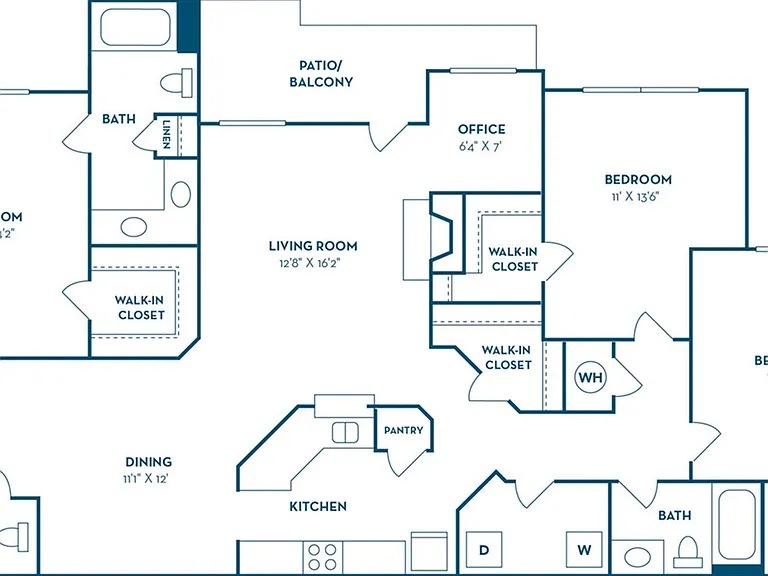 3 Bedroom | 2.5 Bath | 1536 SF 3 Bedroom | 2.5 Bath | 1536 SF