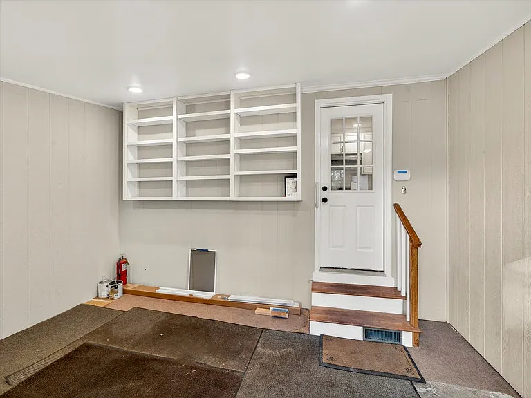 back entrance mud room. Enters into kitchen